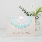 Elegantes Lotus Salon und Wellness-Center Geschenk (Stehend Vorderseite)