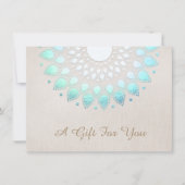 Elegantes Lotus Salon und Wellness-Center Geschenk (Vorderseite)