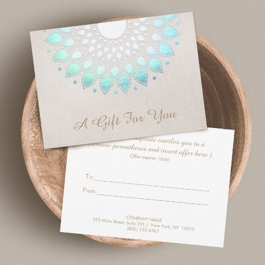 Elegantes Lotus Salon und Wellness-Center Geschenk