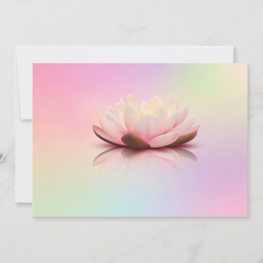 Elegantes Lotus String Lights Retirement-Party Einladung (Rückseite)