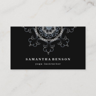 Elegantes Lotusblumen-Logo Yoga Visitenkarte