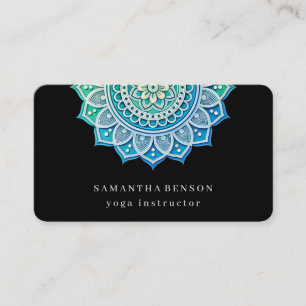 Elegantes Lotusblumen-Logo Yoga Visitenkarte