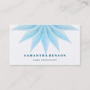 Elegantes Lotusblumen-Logo Yoga Visitenkarte