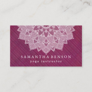 Elegantes Lotusblumen-Logo Yoga Visitenkarte