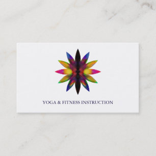 Elegantes Lotusblumen-Logo Yoga Visitenkarte