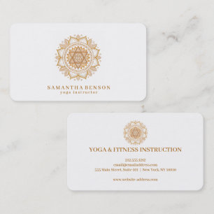 Elegantes Lotusblumen-Logo Yoga Visitenkarte