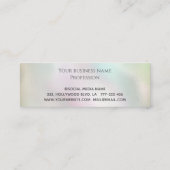 Elegantes luxuriöses goldenes Herz Treuekarte (Rückseite)