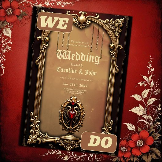 Elegantes luxuriöses Herzemblem. Einladung