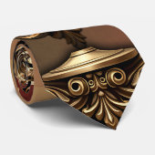 Elegantes luxuriöses Herzemblem. Krawatte (Gerollt)