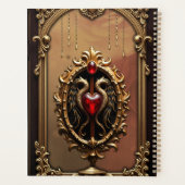 Elegantes luxuriöses Herzemblem. Planer (Rückseite)