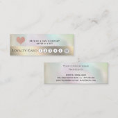 Elegantes luxuriöses holografisches weiches rosa H Treuekarte (Vorne/Hinten)