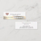 Elegantes luxuriöses metallisches weiches rosa Her Treuekarte (Vorne/Hinten)