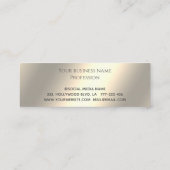 Elegantes luxuriöses schwarzes goldenes Herz Treuekarte (Rückseite)