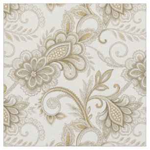 Elegantes Luxus-Blumen-Paisley-Designmuster Kunst Stoff
