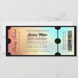 Elegantes Luxus-Event-Ticket Einladung