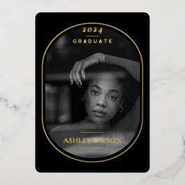 Elegantes Luxus Foto Abschluss Ankündigung