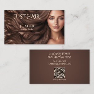 Elegantes Luxus-Frisiersalon-Foto Visitenkarte
