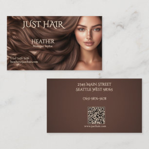 Elegantes Luxus-Frisörsalon-Foto Visitenkarte