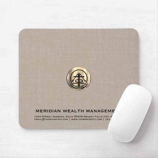 Elegantes Luxus Gold Logo Mousepad (Mit Mouse)
