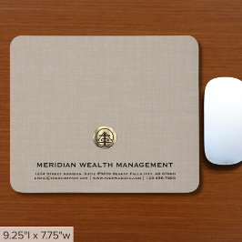 Elegantes Luxus Gold Logo Mousepad