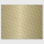 Elegantes Luxus-Gold-Stripteppich Geschenkpapier (Flach)