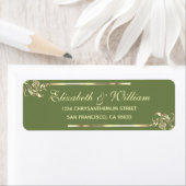 Elegantes Luxus-Green-Gold-Rücksendesiegel (Insitu)