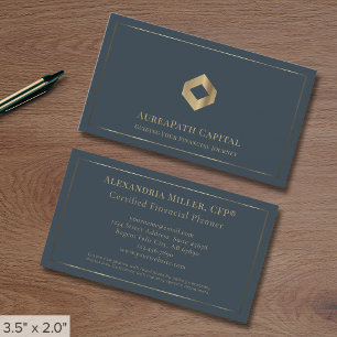 Elegantes Luxus-Logo Visitenkarte