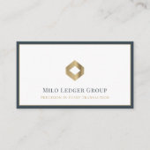 Elegantes Luxus-Logo Visitenkarte (Vorderseite)