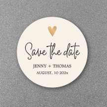 Elegantes Luxus White Gold Herz Save the Date