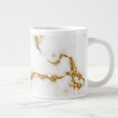 Elegantes Luxusgolddesign aus Marmor Jumbo-Tasse (Rechts)