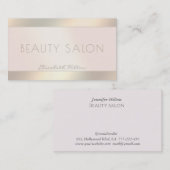 Elegantes Luxusperlgold hell Visitenkarte (Vorne/Hinten)