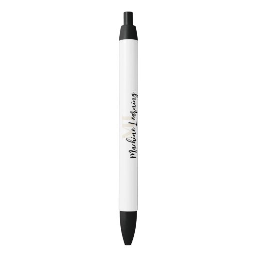 Elegantes Machine-Learning-Design – ML-Stift ✨🖊️ Kugelschreiber (Vorderseite Vertikal)