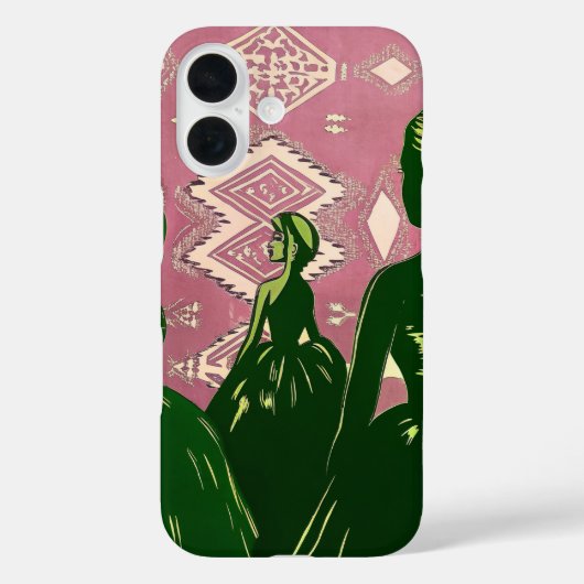 Elegantes Mädchen Case-Mate iPhone Hülle (Rückseite)