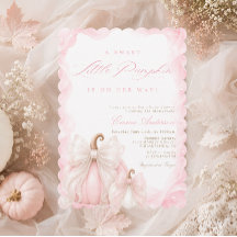 Elegantes Mädchen mit Schleife Baby Herbst Kürbis