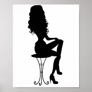 Elegantes Mädchen Poster