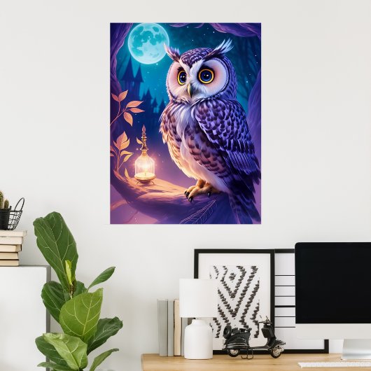 Elegantes magisches Comic Poster (Heimbüro)