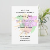 Elegantes, magisches und kühnes Probe-Dinner Einladung (Stehend Vorderseite)