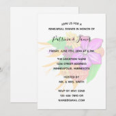 Elegantes, magisches und kühnes Probe-Dinner Einladung (Vorne/Hinten)