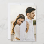 Elegantes Magnolia-Foto Save the Date (Rückseite)