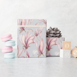 Elegantes Magnolien-Geschenkpapier Geschenkpapier