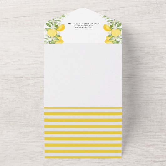 Elegantes Main Squeeze Brautparty All In One Einladung (Außenbereich)