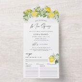 Elegantes Main Squeeze Brautparty All In One Einladung (Innen Boden)