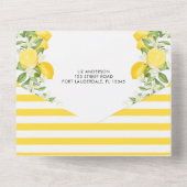 Elegantes Main Squeeze Brautparty All In One Einladung (Rückseite)