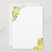 Elegantes Main Squeeze Brautparty Einladung (Rückseite)