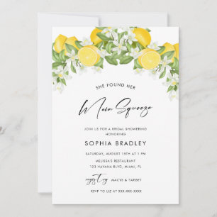 Elegantes Main Squeeze Brautparty Einladung