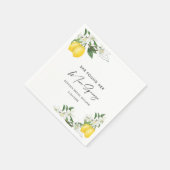 Elegantes Main Squeeze Brautparty Napkins Serviette (Ecke)