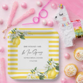 Elegantes Main Squeeze Brautparty Pappteller (Party)