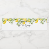 Elegantes Main Squeeze Brautparty Wasserflaschenetikett (Einzelnes Label)