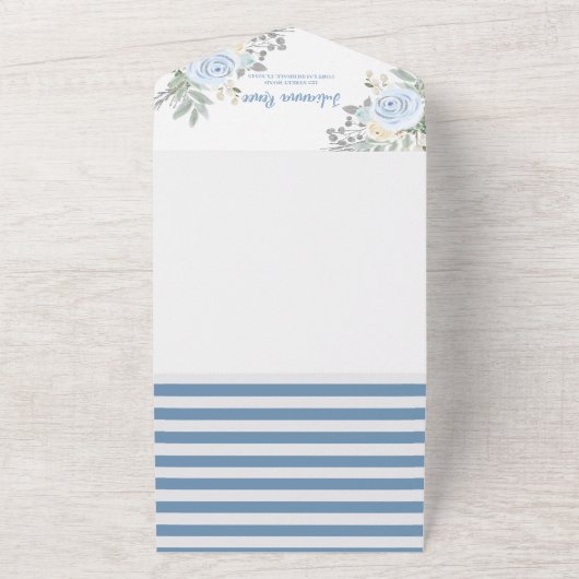 Elegantes Main Squeeze Winter Brautparty All In One Einladung (Außenbereich)