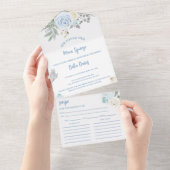 Elegantes Main Squeeze Winter Brautparty All In One Einladung (Abreißen)